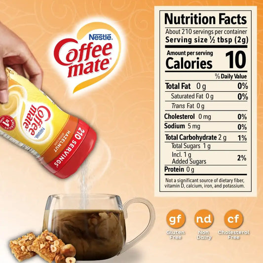 Coffee-mate Coffee Creamer Liquid Singles, Hazelnut, 24 Count (Pack of 4)