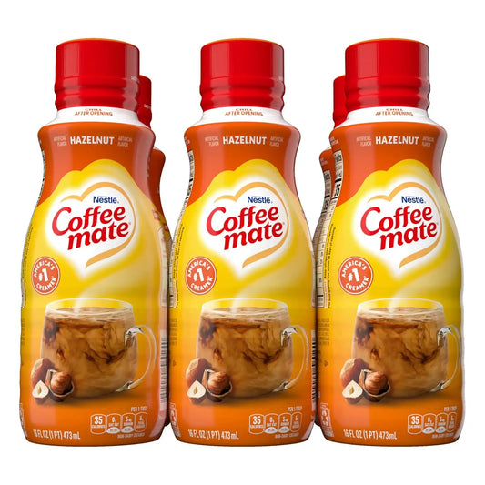 Coffee mate Hazelnut Liquid Coffee Creamer, 16 Fl Oz