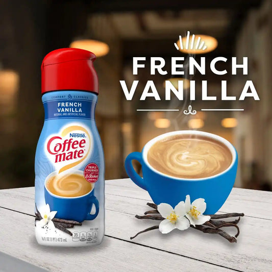 Coffee Mate French Vanilla Liquid Creamer, 16 Fl Oz, 6 Pack