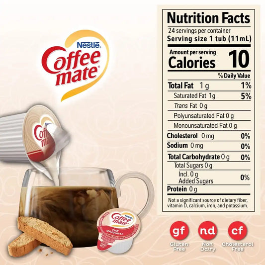 Coffee mate Original Liquid Creamer Singles, 48 Count, 4 Pack