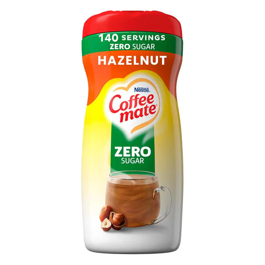 Coffee mate Zero Sugar Hazelnut Powder Creamer, 10.2 Oz