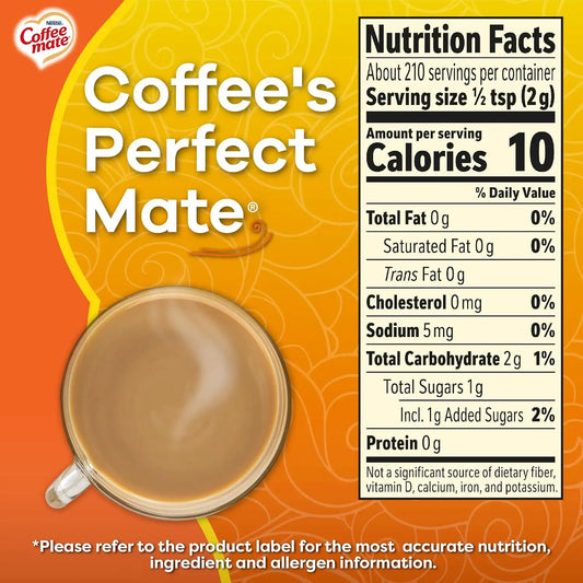 Coffee-mate Hazelnut Powdered Coffee Creamer, 15-Ounce Packages (Pack of 6)