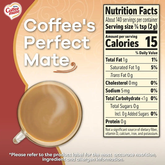 Coffee-mate Coffee Creamer Powder, Sugar-Free Vanilla Caramel, 10.2 Oz